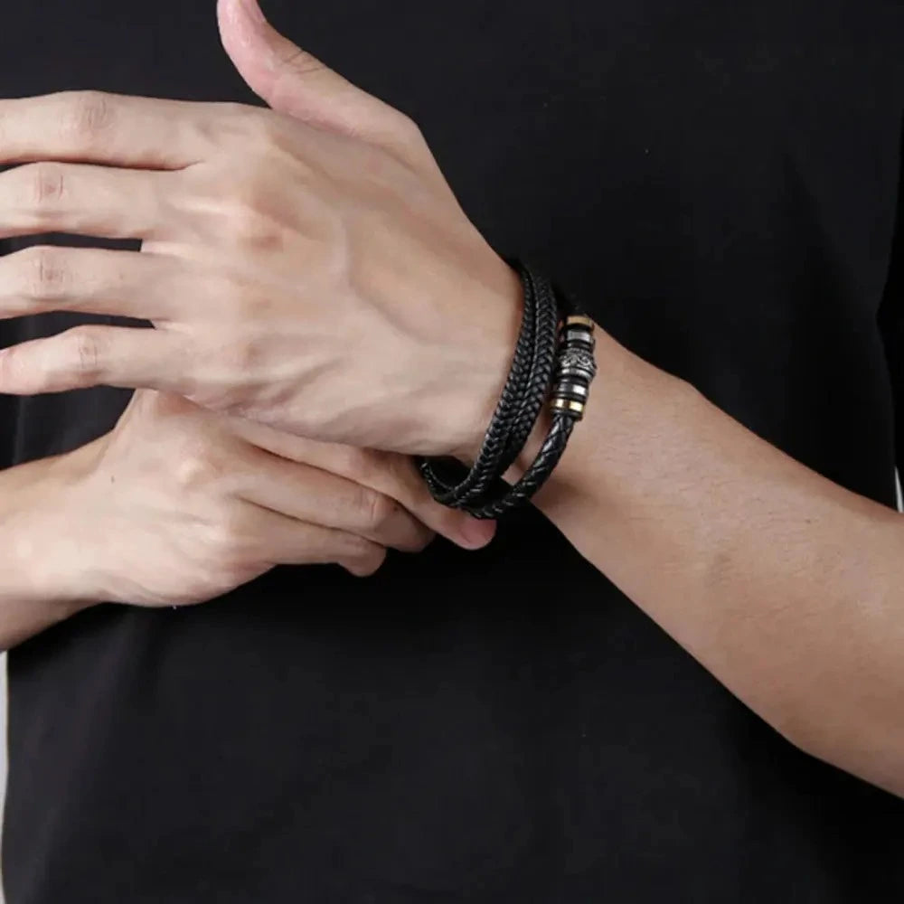 Son’s SteelCore Leather Bracelet