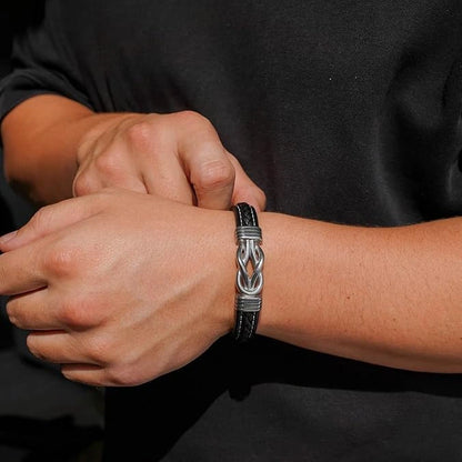 To My Son – Infinity Bracelet Gift Set (Custom Engraved)