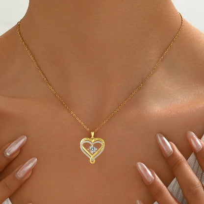To My Wife - Forever & Always Heart Necklace