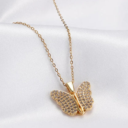 Daughter’s Butterfly Locket Necklace