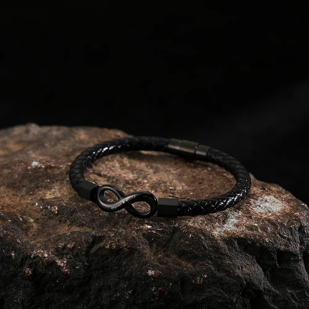 To My Man Infinity Personalised Bracelet