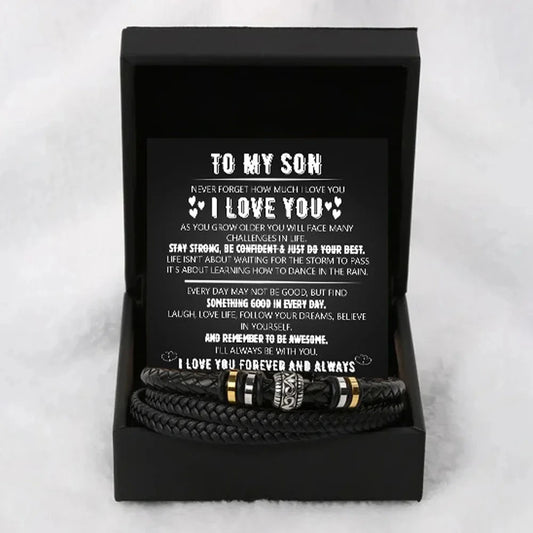 Son’s SteelCore Leather Bracelet