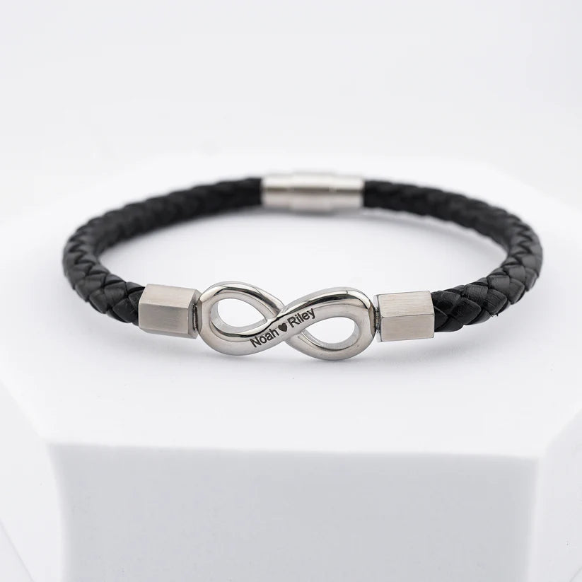 To My Man Infinity Personalised Bracelet